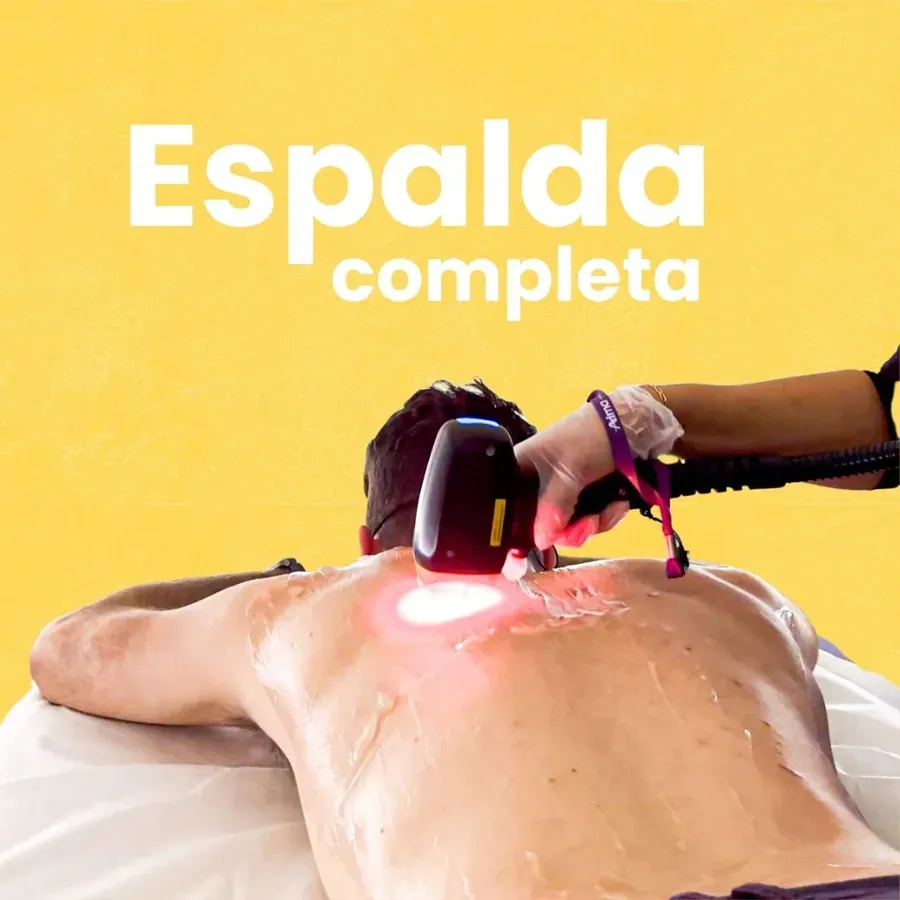 Depilación láser de espalda completa en HAPPYláser