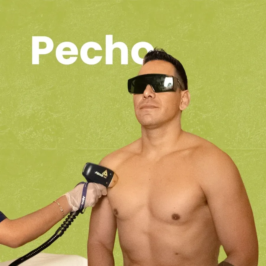 Depilación láser de pecho en HAPPYláser